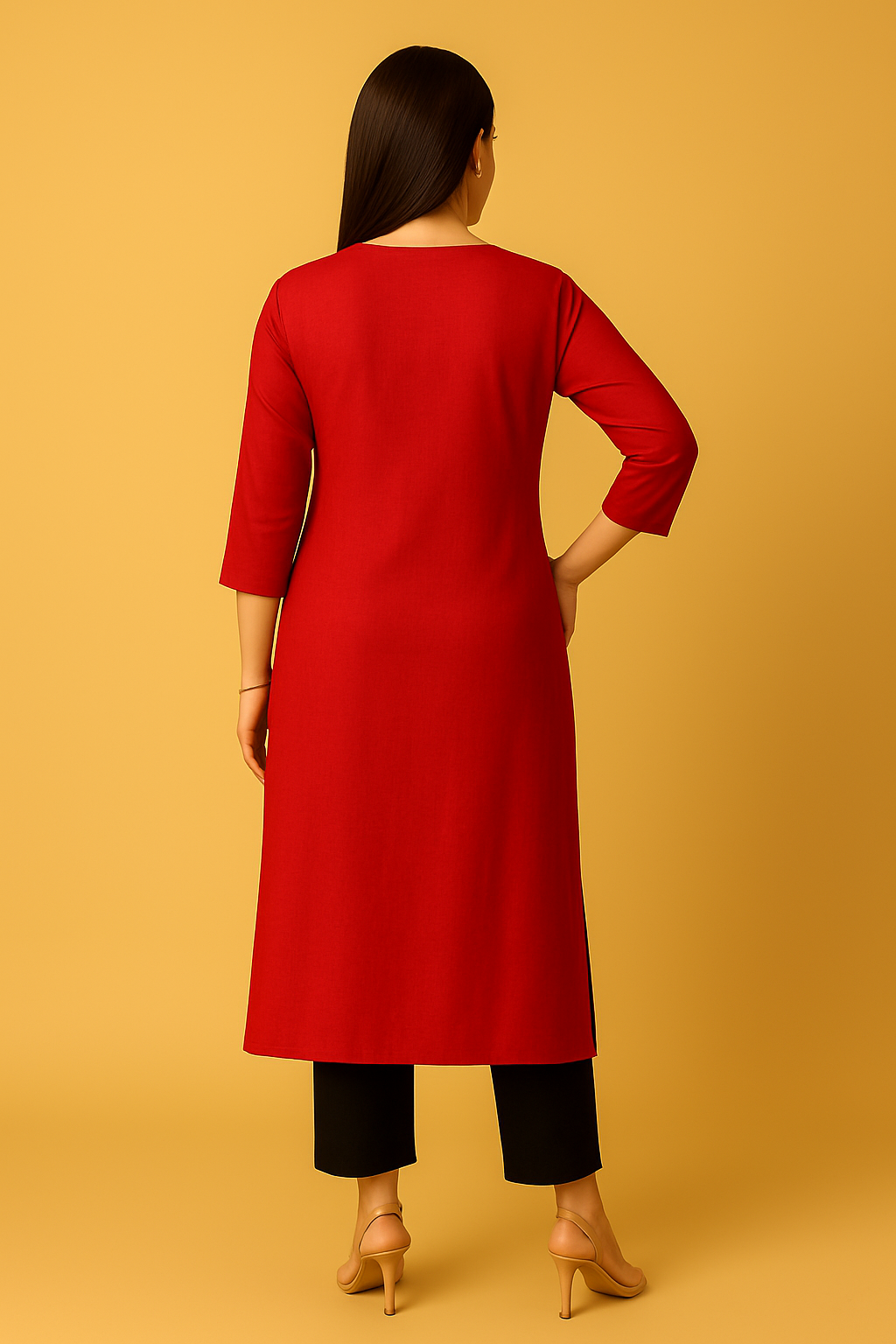 Sambalpuri Heritage Kurti with Handwoven Sapta Artistry