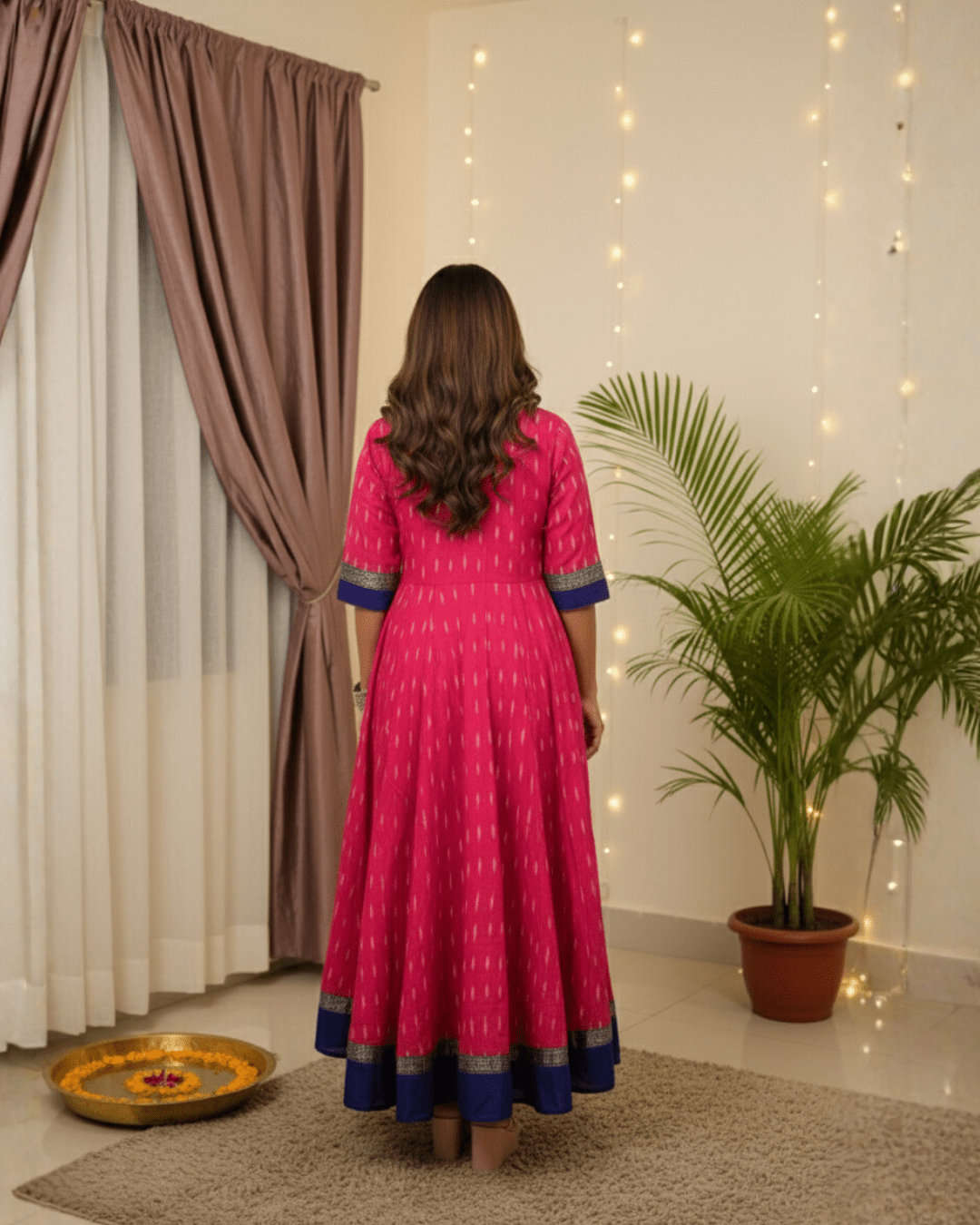 Iraja Handwoven Sambalpuri Festive Gown - PINDHAN