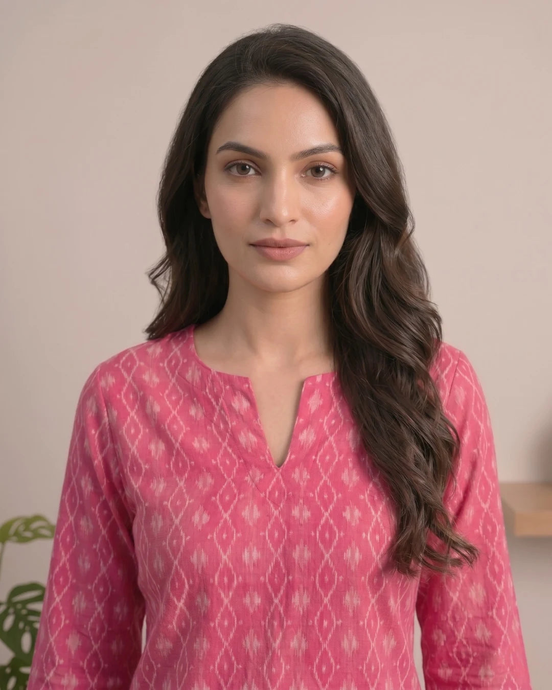 Padmika Pink Sambalpuri Handloom Kurti