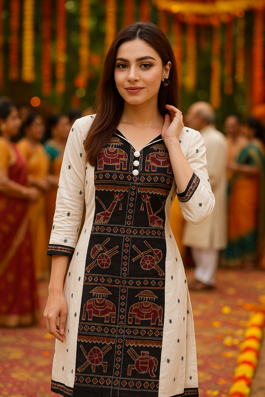 Handloom Heritage Art Kurti Set