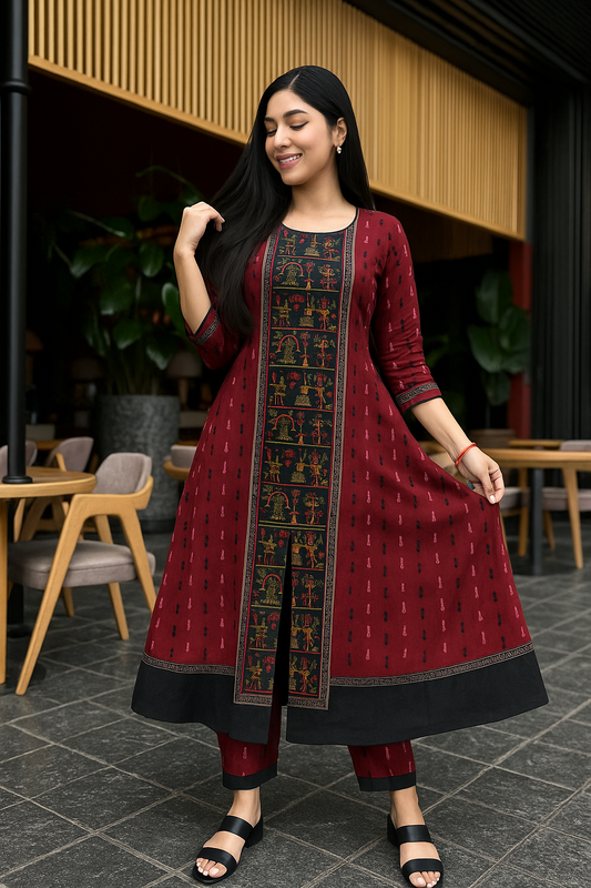 Handwoven Limited Tribal Pattern Kurti