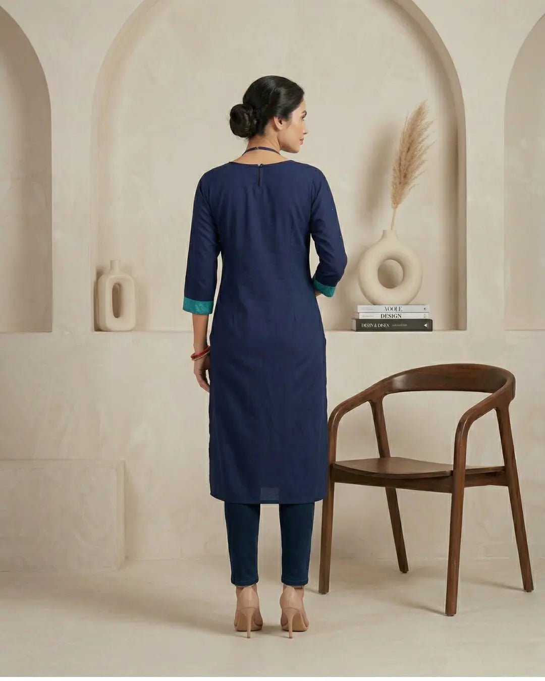 Nilamandala Blue Sambalpuri Handloom Kurti - PINDHAN